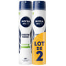 Nivea men anti-transpirant atomiseur homme sensitive prot lot 2 x200ml