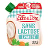 Elle & Vire spécialité laitière sans lactose épaisse 4% mg poche souple 338g