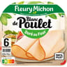 Fleury michon blanc de poulet doré au four 6 tranches 190g