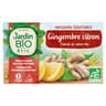 Jardin bio étic original tea gingembre citron bio 20 sachets 30g