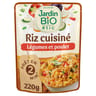 Jardin bio étic riz cuisiné légumes et poulet 220g