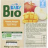 Carrefour baby bio dessert bébé dès 6 mois pomme, mangue 4x100g