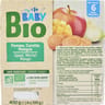 Carrefour baby bio dessert bébé 6 mois pomme carottes mangue 4x100g