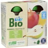 Carrefour baby bio dessert bébé pomme, poire dès 6 mois 4x90g