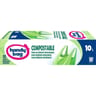 10 sacs poubelle poignées à nouer 10l 100% compostable handy bag
