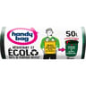 Handy bag écolo 100% recyclé sac poubelle fixation élastique 50l x10