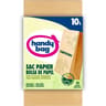 Handy bag sacs papier compostable 10l x10