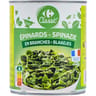 Carrefour classic' épinards en branches 530g