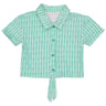 Chemise manches courtes nouée EMERAUDE 8 ANS