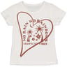 Tee shirt manches courtes fille ECRU 14 ANS