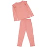 Pyjama long manches longues jersey fille ROSE AOP 12 ANS