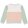 Sweat shirt fille BLANC/ROSE/SAUGE 14 ANS