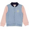 Blouson denim teddy fille DENIM BLEACH 14 ANS