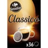 Carrefour sensation dosette de café type senseo classico x36 -252g