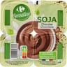 Carrefour sensation dessert végétal spécialité soja chocolat 4x100g