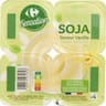 Carrefour sensation dessert végétal soja saveur vanille 4x100g