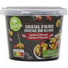 Carrefour sensation olives vertes cocktail poivrons/lupins 125g
