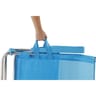 Chaise beach 4 positions, tube aluminium, textiline