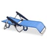 Chaise beach 4 positions, tube aluminium, textiline