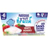 Nestlé p'tit brassé fruits rouges 4x90g dès 6 mois