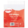 Cora copies doubles perforées 17x22 cm 200 pages seyes grands carreaux