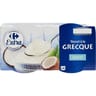 Carrefour extra yaourt à la grecque coco 4x150g