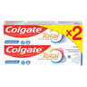 Colgate total dentifrice 24h active blancheur nature 2x75ml