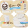 Carrefour original riz au lait nature 4x115g