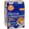 Carrefour sensation yaourt à boire hight protein vanille cookie 4x190g