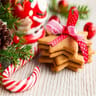20 serviettes 33x33cm biscuits de noel