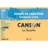 Canson pochette 12 feuilles création a4 150 grammes  couleurs vives