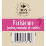 Carrefour Bon appétit salade parisienne jambon emmental 250g
