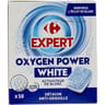 Carrefour expert oxygen power tablettes activateur linge blanc  x10