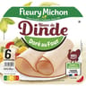 Fleury Michon 6 tranches fines blanc de dinde doré au four 180 g