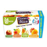 Charles & Alice spécialité de pommes poires abricots et mangues 12x100g sans sucres ajoutés