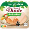 Fleury michon blanc de dinde doré au four 4 tranches 160g