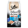 Sheba pâtée pour chat délices du jour aux poissons en sauce 6x50g