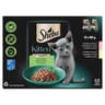 Sheba kitten sélection mixte en sauce sachets fraicheur pour chaton 2 variétés 12x85g