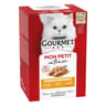 Gourmet mon petit sachets fraîcheur pour chat adulte au poulet, au canard, à la dinde  - 6 x 50g