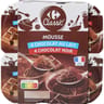 Carrefour classic mousse au chocolat au lait et au chocolat noir 8x60g