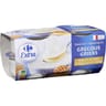 Carrefour extra yaourt à la grecque sur lit au miel 4x150g
