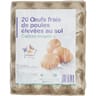 20 oeufs frais de poules élevées au sol