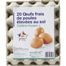 20 oeufs frais de poules élevées au sol