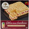 Carrefour extra dessert glacé délice aux framboises 390g