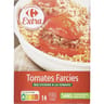 Carrefour extra tomates farcies riz cuisinés à la tomate 350g