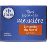Carrefour extra filets façon meunière limande 400g