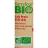 Carrefour bio lait frais entier bio 1l