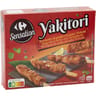 Carrefour sensation 10 brochettes de poulet yakitori sauce teriaki 250g