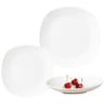 SERVICE 18 PIECES PORCELAINE BLANCHE QUARTO service 18 pieces porcelaine blanche quarto