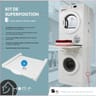 Home Equipement kit de superposition lave linge et sèche linge 80150